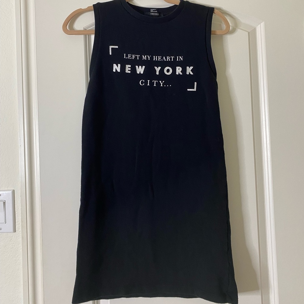 Forever 21 Sleeveless Sweatshirt Dress